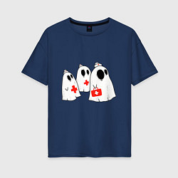 Женская футболка оверсайз Ghost Nurses