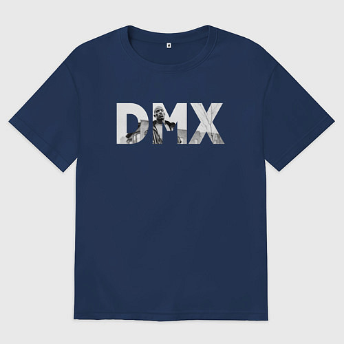 Женская футболка оверсайз DMX - Earl Simmons / Тёмно-синий – фото 1