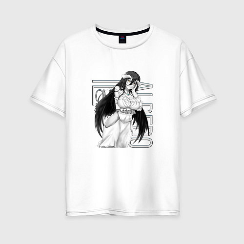 Женская футболка оверсайз Альбедо Оверлорд / Белый – фото 1