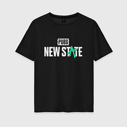Женская футболка оверсайз PUBG NEW STATE ПАБГ