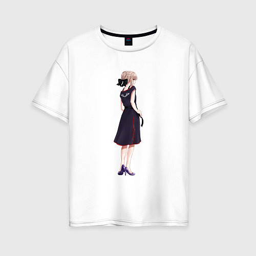 Женская футболка оверсайз Saber Alter / Белый – фото 1