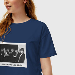 Футболка оверсайз женская BTS БТС, цвет: тёмно-синий — фото 2