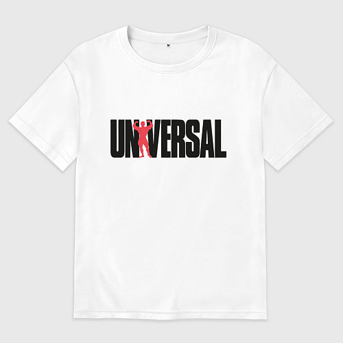 Женская футболка оверсайз ANIMAL UNIVERSAL ЭНИМАЛ / Белый – фото 1