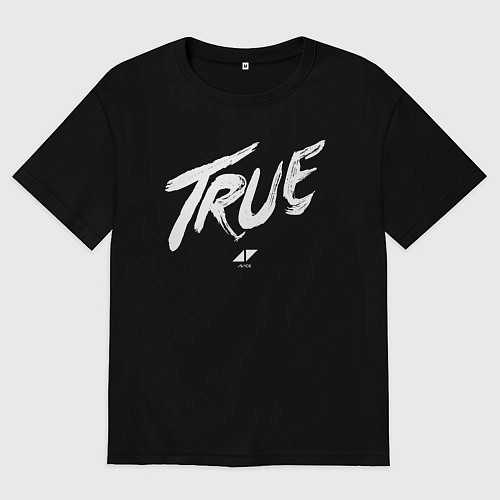Женская футболка оверсайз TRUE AVICII / Черный – фото 1