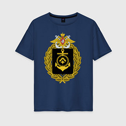 Женская футболка оверсайз СЕВЕРНЫЙ ФЛОТ ВМФ РОССИИ