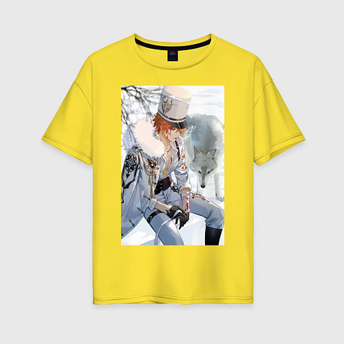 Женская футболка оверсайз Tartaglia / Желтый – фото 1