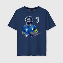 Женская футболка оверсайз Andrea Pirlo