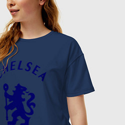 Футболка оверсайз женская Chelsea Est. 1905, цвет: тёмно-синий — фото 2