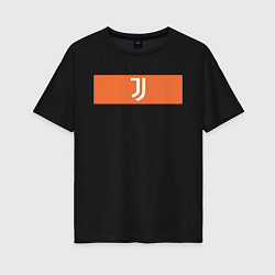 Футболка оверсайз женская Juventus Tee Cut & Sew 2021, цвет: черный