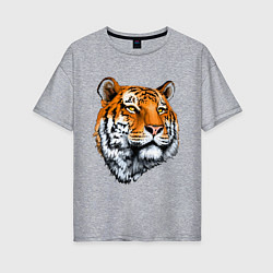 Женская футболка оверсайз Тигр