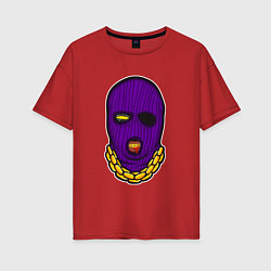 Женская футболка оверсайз DaBaby Purple Mask