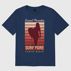Футболка оверсайз женская SURF MORE, цвет: тёмно-синий