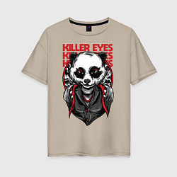 Женская футболка оверсайз Killer eyes