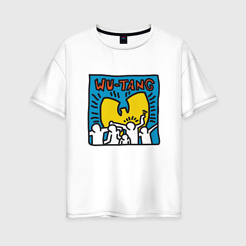 Женская футболка оверсайз Wu-Tang People / Белый – фото 1