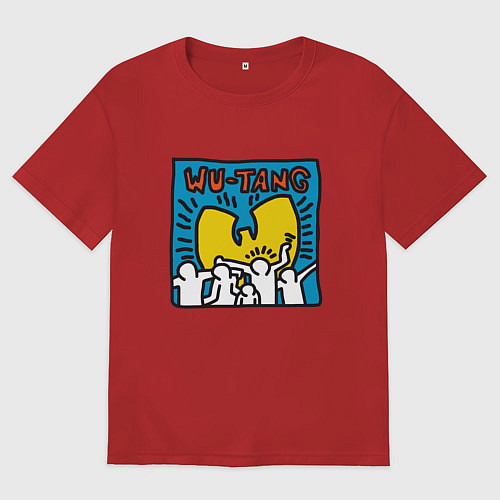 Женская футболка оверсайз Wu-Tang People / Красный – фото 1