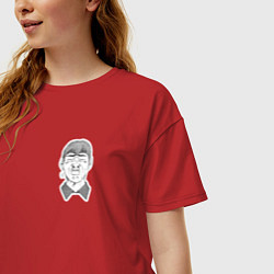 Футболка оверсайз женская Эйкити Онидзука, цвет: красный — фото 2