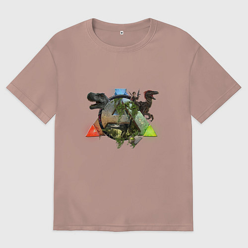 Женская футболка оверсайз ARK Survive / Пыльно-розовый – фото 1