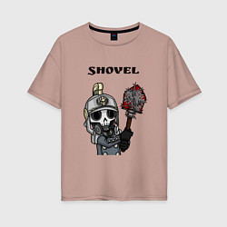 Женская футболка оверсайз Shovel