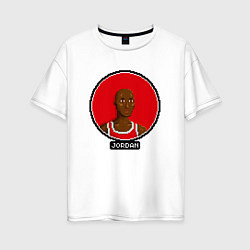 Футболка оверсайз женская Retro Jordan, цвет: белый
