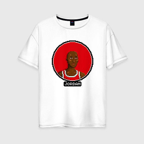 Женская футболка оверсайз Retro Jordan / Белый – фото 1