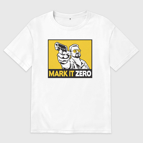 Женская футболка оверсайз Mark It Zero Большой Лебовски / Белый – фото 1