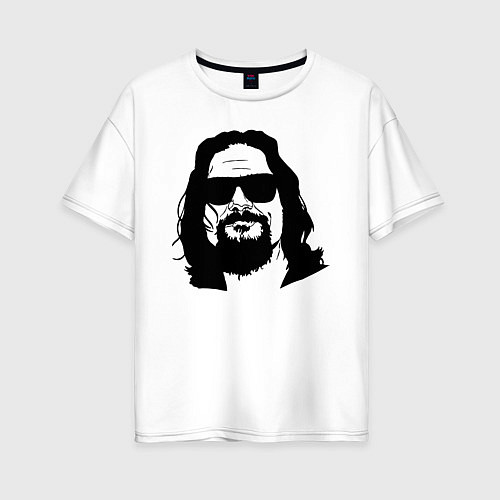 Женская футболка оверсайз Большой Лебовски Big Lebowski / Белый – фото 1