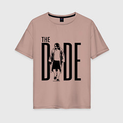 Футболка оверсайз женская The Dude, цвет: пыльно-розовый