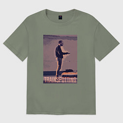 Футболка оверсайз женская На игле - Дэнни Бойл, цвет: авокадо