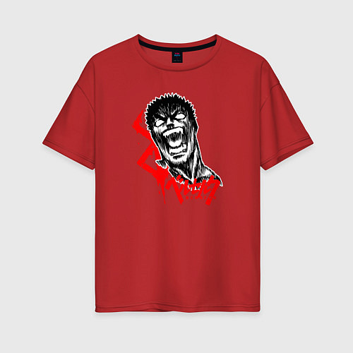 Женская футболка оверсайз BERSERK 5 / Красный – фото 1