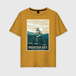 Женская футболка оверсайз Покоритель гор
