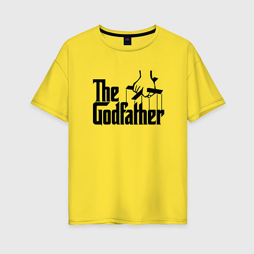 Женская футболка оверсайз The Godfather / Желтый – фото 1
