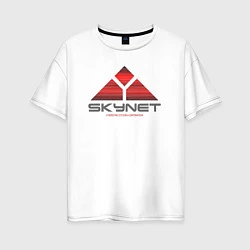 Женская футболка оверсайз Skynet