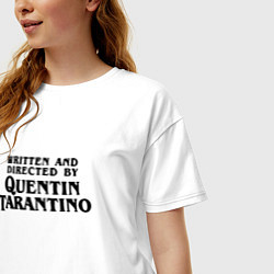 Футболка оверсайз женская Quentin Tarantino, цвет: белый — фото 2