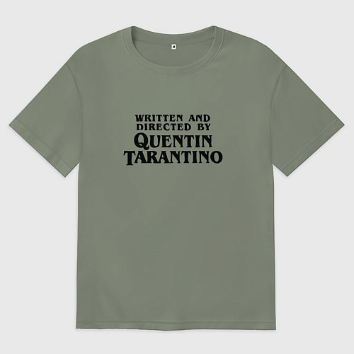 Женская футболка оверсайз Quentin Tarantino / Авокадо – фото 1