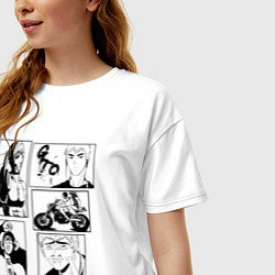 Футболка оверсайз женская GTO KL, цвет: белый — фото 2