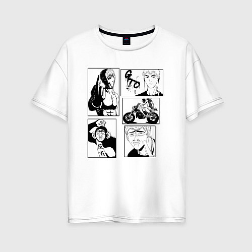 Женская футболка оверсайз GTO KL / Белый – фото 1