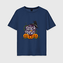 Женская футболка оверсайз Trick or treat