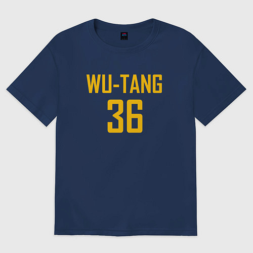Женская футболка оверсайз Wu-Tang 36 / Тёмно-синий – фото 1