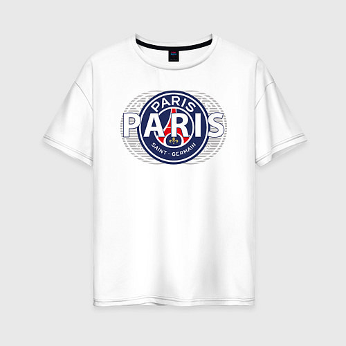 Женская футболка оверсайз PSG Core Wordmark Graphic New 202223 / Белый – фото 1