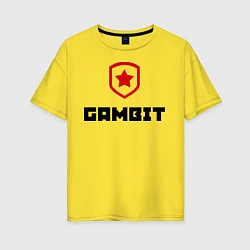 Женская футболка оверсайз Gambit