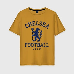 Футболка оверсайз женская Chelsea FC: Lion, цвет: горчичный