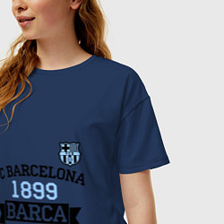 Футболка оверсайз женская Barca 1899, цвет: тёмно-синий — фото 2