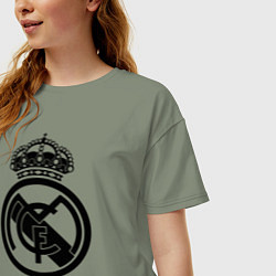 Футболка оверсайз женская Real Madrid, цвет: авокадо — фото 2