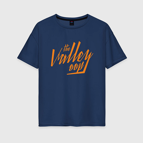 Женская футболка оверсайз The Valley Oop / Тёмно-синий – фото 1