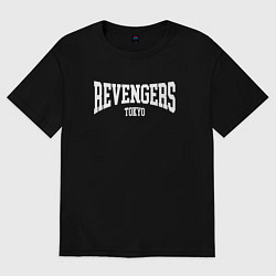 Футболка оверсайз женская ВАЛЬХАЛЛА TOKYO REVENGERS, цвет: черный
