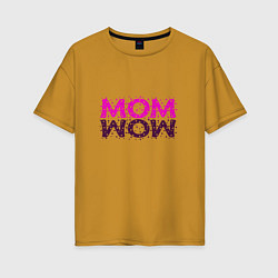 Женская футболка оверсайз MOM