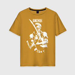 Женская футболка оверсайз Зоро One Piece Большой куш