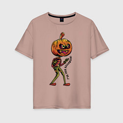 Женская футболка оверсайз Забей на Хэллоуин!