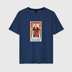 Женская футболка оверсайз Император I Карта Таро