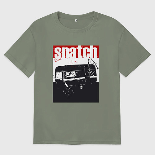 Женская футболка оверсайз Большой куш Гай Ричи / Авокадо – фото 1